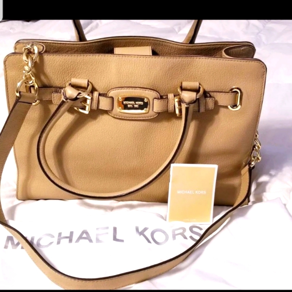 Beige Michael Kors Bag Large